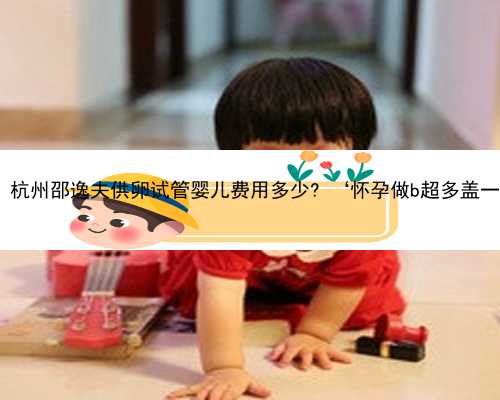 杭州找正规供卵机构 杭州邵逸夫供卵试管婴儿费用多少? ‘怀孕做b超多盖一处